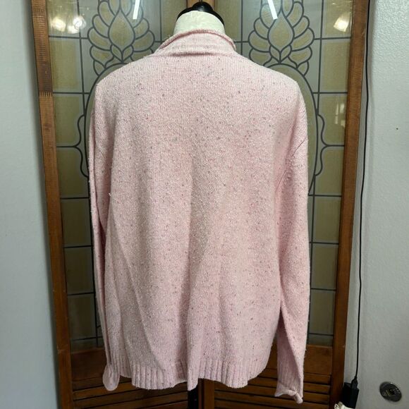 Vintage Big Dogs Embroidered Puppy Dog Turtle Neck Sweater Powder Pink Size L - Picture 3 of 10